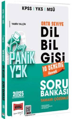 2025 KPSS YKS MSÜ Tamamı Çözümlü Panik Yok Orta Seviye Dil Bilgisi Soru Bankası 10 Deneme İlaveli - 1