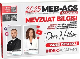 2025 MEB AGS Akademisi Mevzuat Bilgisi Video Ders Notları - 1