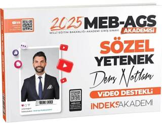 2025 MEB-AGS Akademisi Sözel Yetenek Video Ders Notları - 1