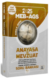 2025 MEB-AGS Anayasa ve Mevzuat Soru Bankası Çözümlü Pusula Serisi - 1