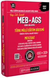 2025 MEB-AGS Konu Anlatımlı Türk Milli Eğitim Sistemi-Mevzuat - 1