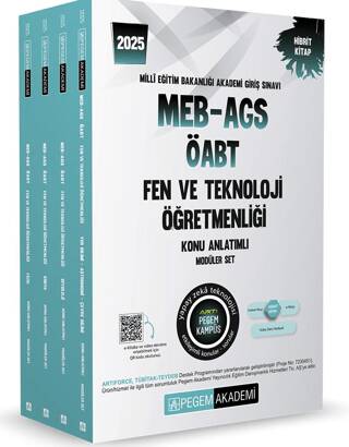 2025 MEB-AGS-ÖABT Fen Bilimleri Öğretmenliği Konu Anlatımlı 4 Kitap - 1