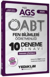 2025 MEB AGS ÖABT Fen Bilimleri Öğretmenliği Tamamı Çözümlü 10 Deneme Sınavı - 1