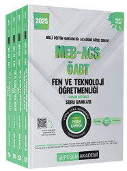 2025 MEB-AGS-ÖABT Fen Bilimleri Tamamı Çözümlü Soru Bankası - 1