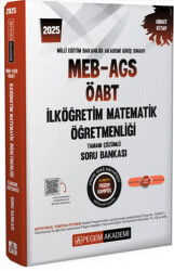 2025 MEB-AGS-ÖABT İlköğretim Matematik Öğretmenliği Tamamı Çözümlü Soru Bankası - 1