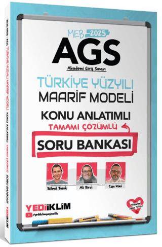 2025 MEB AGS Türkiye Yüzyılı Maarif Modeli Tamamı Çözümlü Konu Anlatımlı Soru Bankası - 1