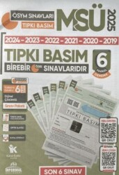 2025 MSÜ ÖSYM Çıkmış Soru Tıpkı Basım Türkiye Geneli Dijital Çözümlü 6lı Kitapçık Deneme Paketi - 1