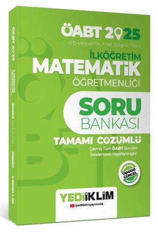 2025 ÖABT İlköğretim Matematik Öğretmenliği Tamamı Çözümlü Soru Bankası - 1