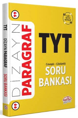 2025 TYT Dizayn Yeni Nesil Sorularla Paragraf Soru Bankası - 1