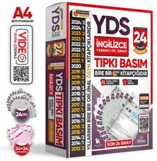 2025 YDS İngilizce ÖSYM Tıpkı Basım Çıkmış Soru 24lü Deneme Paketi Türkiye Geneli Video-PDF Çözümlü - 1