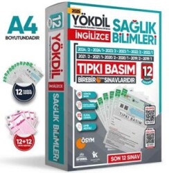 2025 YÖKDİL İngilizce Sağlık Bilimleri ÖSYM Çıkmış Soru Tıpkı Basım Paket Deneme 12li Türkiye Geneli - 1