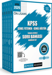 2026 KPSS Ön Lisans Genel Yetenek Genel Kültür Tamamı Çözümlü Soru Bankası Modüler Set - 1