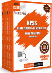 2026 KPSS Ön Lisans Konu Anlatımlı Modüler Set Genel Yetenek Genel Kültür 6 Kitap - 1