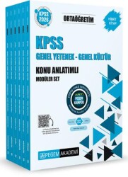 2026 KPSS Orta Öğretim Genel Yetenek Genel Kültür Konu Anlatımlı Modüler Set 6 Kitap - 1