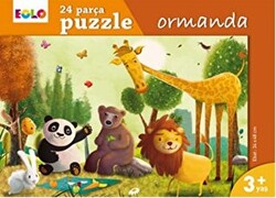 24 Parça Yer Puzzle- Ormanda - 1