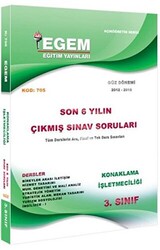 3. Sınıf 5. Yarıyıl Konaklama İşletmeciliği Güz Dönemi Çıkmış Sınav Soruları Kod 705 - 1