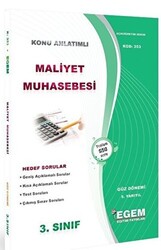 3. Sınıf 5. Yarıyıl Maliyet Muhasebesi Konu Anlatımlı Soru Bankası Kod 353 - 1