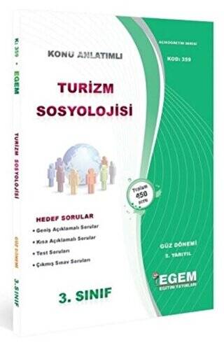 3. Sınıf 5. Yarıyıl Turizm Sosyolojisi Konu Anlatımlı Soru Bankası Kod: 359 - 1