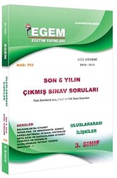 3. Sınıf 5. Yarıyıl Uluslararası İlişkiler Güz Dönemi Konu Anlatımlı Soru Bankası Kod 703 - 1