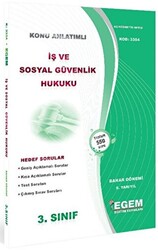 3. Sınıf 6. Yarıyıl İş ve Sosyal Güvenlik Hukuku - Kod 3354 - 1