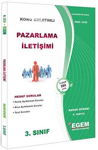 3. Sınıf 6. Yarıyıl Konu Anlatımlı Pazarlama İletişimi - Kod 3359 - 1