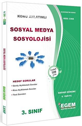 3. Sınıf 6. Yarıyıl Konu Anlatımlı Sosyal Medya Sosyolojisi - Kod 3360 - 1