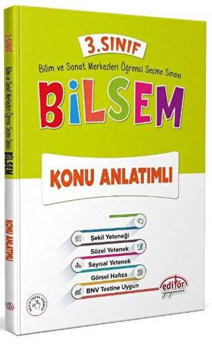 3. Sınıf Bilsem Konu Anlatım Kitabı - 1