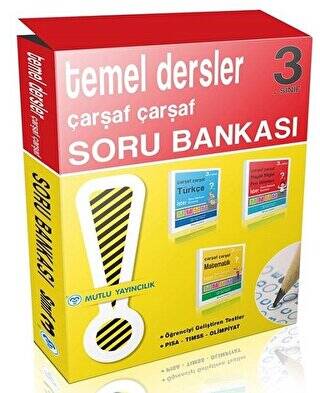 3. Sınıf Çarşaf Çarşaf Tüm Dersler Soru Bankası Seti - 1