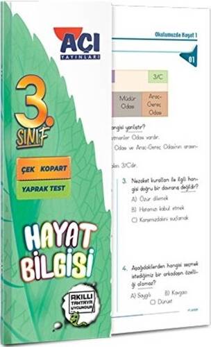 3. Sınıf Hayat Bilgisi Çek Kopart Yaprak Test - 1