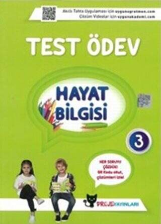 3. Sınıf Hayat Bilgisi Test Ödev - 1