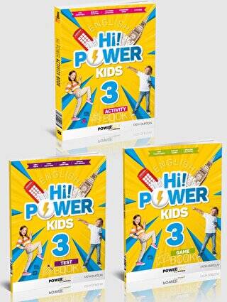 3. Sınıf Hi! Power İngilizce Seti 3 Kitap - 1