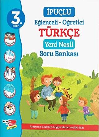 3. Sınıf İpuçlu Eğlenceli - Öğetici Türkçe Yeni Nesil Soru Bankası - 1