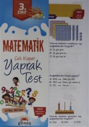 3. Sınıf Matematik Çek Kopar Yaprak Test - 1