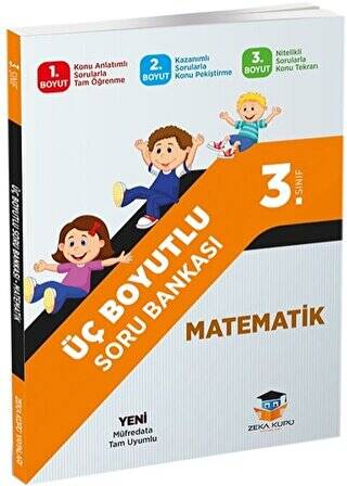 3. Sınıf Matematik Üç Boyutlu Soru Bankası - 1