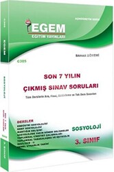 3. Sınıf Sosyoloji Çıkmış Sınav Soruları - 1