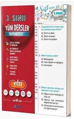 3. Sınıf Tüm Dersler EBA Yaprak Test - 1