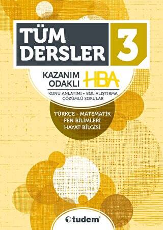 3. Sınıf Tüm Dersler Kazanım Odaklı HBA - 1