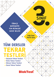 3. Sınıf Tüm Dersler Tekrar Testleri - 1