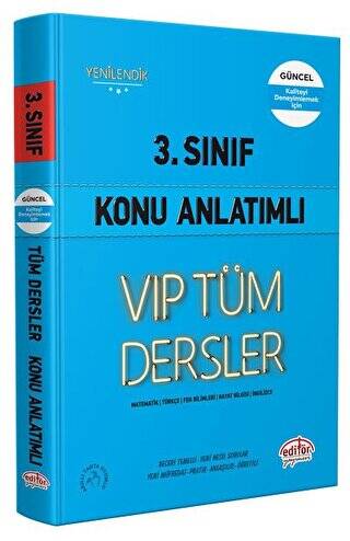 3. Sınıf VIP Tüm Dersler Konu Anlatımlı Mavi Kitap - 1