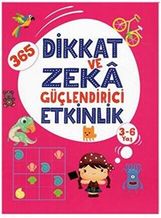 365 Dikkat Ve Zeka Güçlendirici Etkinlik Pembe Kitap - 1