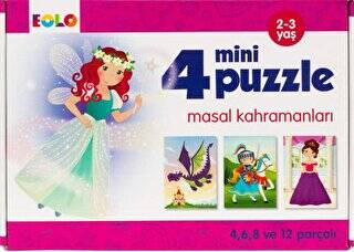 4 Mini Puzzle - Masal Kahramanları - 1