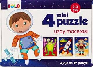 4 Mini Puzzle - Uzay Macerası - 1