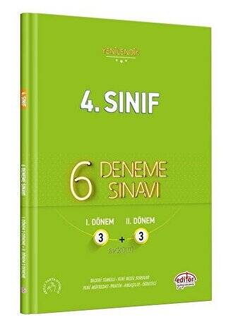 4. Sınıf 6 Fasiküllü 3+3 Deneme - 1