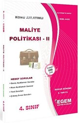 4. Sınıf 8. Yarıyıl Konu Anlatımlı Maliye Politikası 2 - Kod 4459 - 1