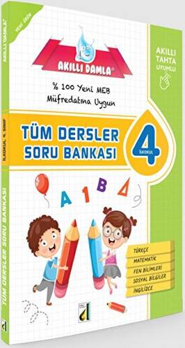 4. Sınıf Akıllı Damla Tüm Dersler Soru Bankası - 1