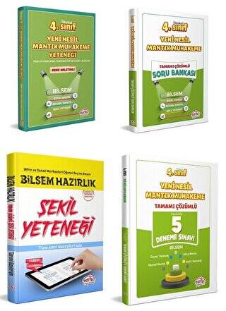 4. Sınıf Bilsem Hazırlık Kitapları 4 Kitap Set - 1