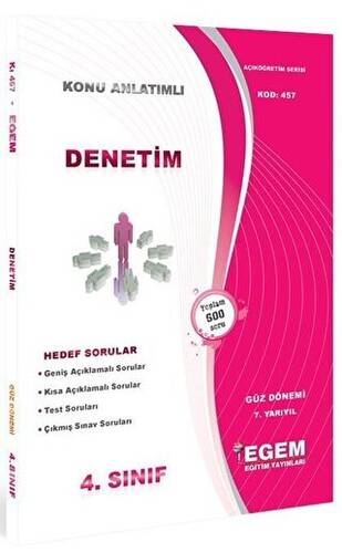 4. Sınıf Denetim Konu Anlatımlı Soru Bankası Kod 457 - 1