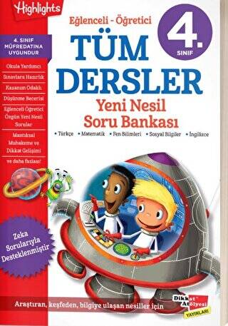 4. Sınıf Eğlenceli - Öğretici Tüm Dersler Yeni Nesil Soru Bankası - 1