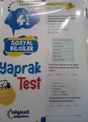 4. Sınıf Sosyal Bilgiler Yaprak Test - 1