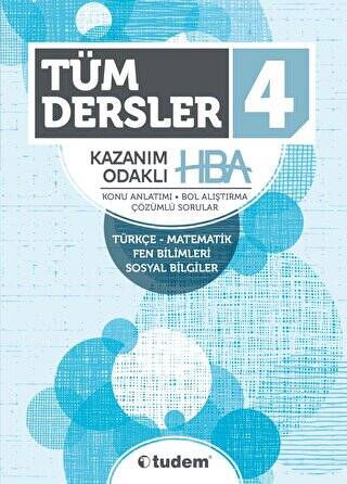 4. Sınıf Tüm Dersler Kazanım Odaklı HBA - 1